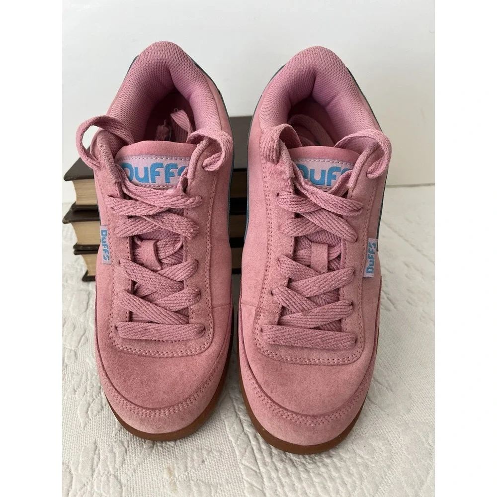 Vintage Duff's Matt Hensley The Gambler Light Pink Blue Y2K Skate Shoes Size 9 - Picture 4 of 10